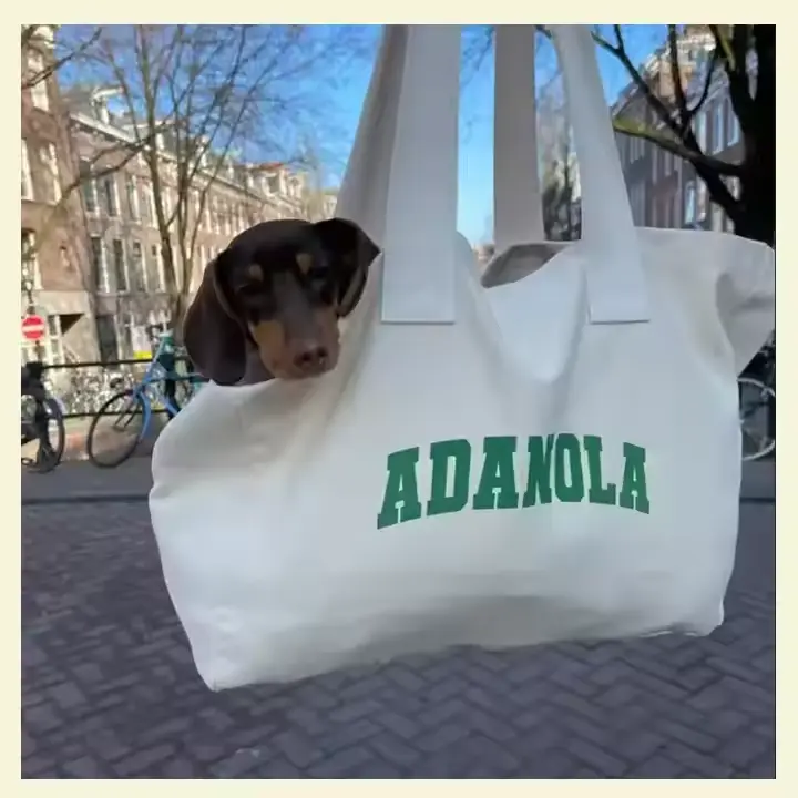 personolized large canvsa bag